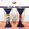 6 Pack Navy Blue Cheesecloth Table Runner,10FT Gauze Boho Table