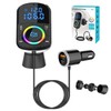 FM Transmitter, Bluetooth FM Transmitter Wireless Radio Adapter Car Kit