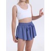 Flowy Shorts for Teen Girls Athletic Running Biker Shorts Youth