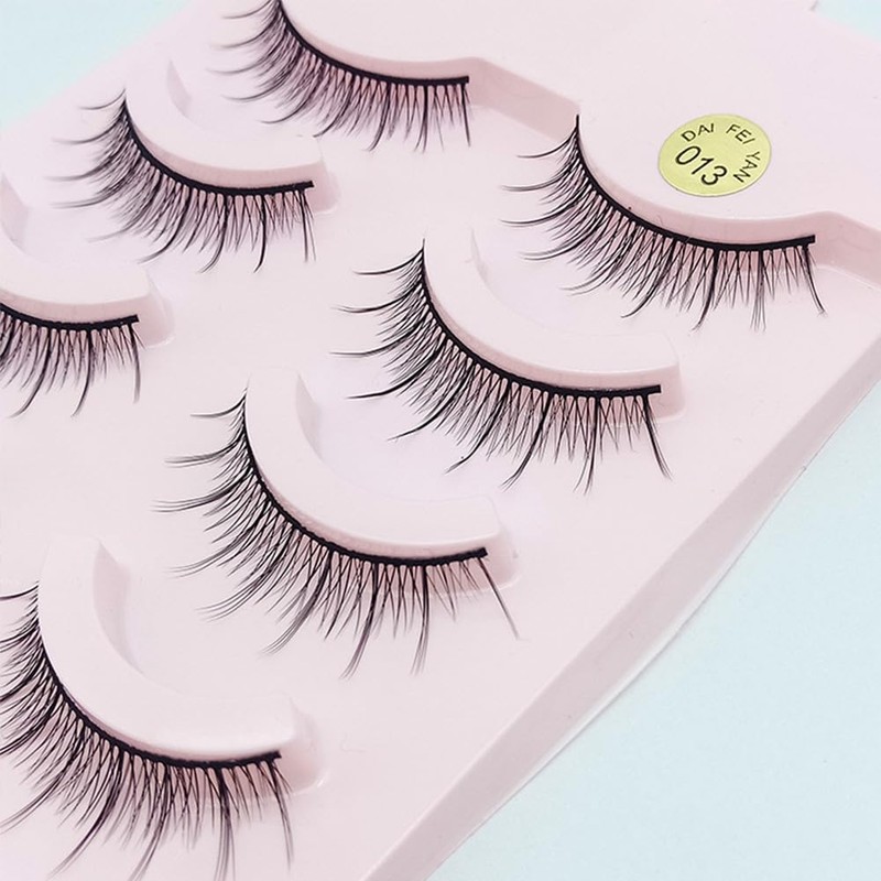 Philimumu False Eyelashes, Natural Bunchy False Eyelashes, Black Axis Handmade,
