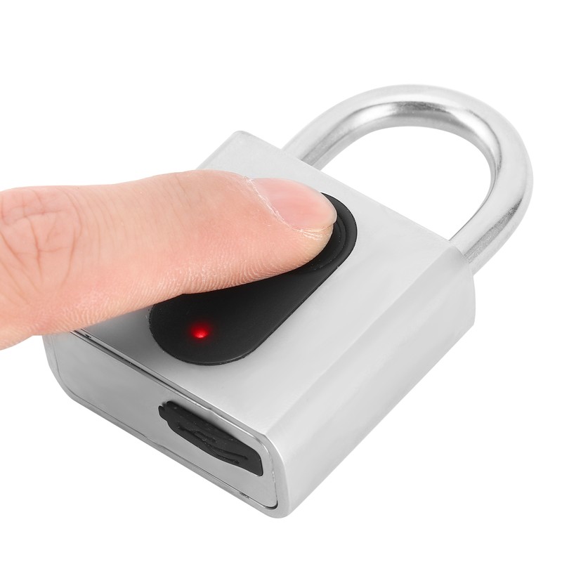 Smart Padlock Fingerprint Bluetooth APP Lock IP65 Waterproof AntiTheft for