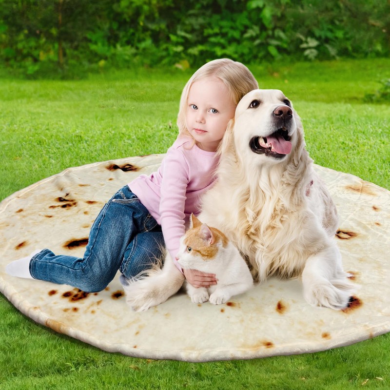 mermaker - Manta de doble cara, con diseño de Burritos