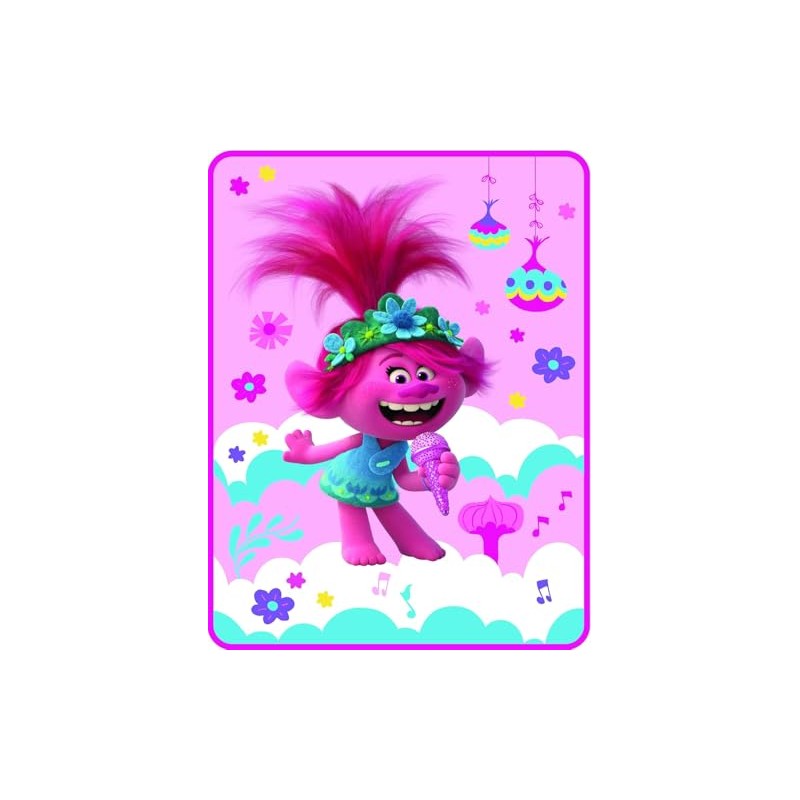 Trolls World Tour Throw Plush Soft Blanket Singing Duo
