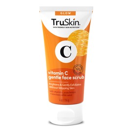 TruSkin TruSkin Vitamin C Gentle Face Scrub - Brightening Daily Face Exfoliator for All Skin Types - Softens & Smooths Skin with Vitamin C, Yuzu Lemon, and Exfoliating Bora Bora White Sand - 4 Fl. Oz