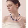 Pearl Beaded Necklaces for Women Double Strand Faux Pearls Bead