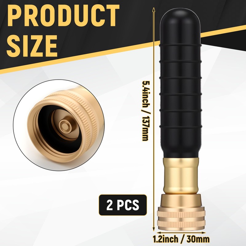 SiliFine 2 Pcs Adjustable Bend and Spray Water Nozzle Hose
