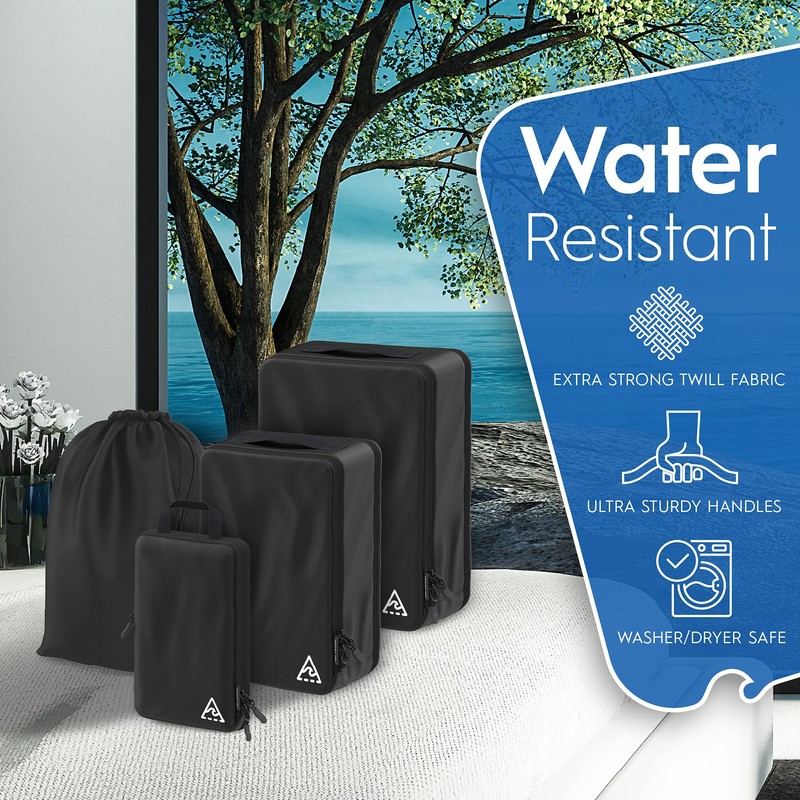 4-Piece Deluxe Compression Packaging Cube - Maximize Space In Luggage