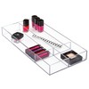 iDesign Clarity Plastic Divided Drawer Organizer, Storage Container for Vanity,