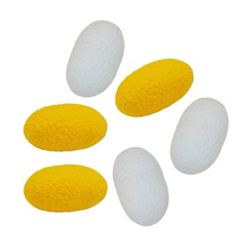 Interactive Toy Ball for Kitten - Cat Interactive Chasing Worm Cocoon Ball Toys,6X Natural Silk Cocoon Toys Boredom-Relieving for Cats, for Kitten Training Indoor Play