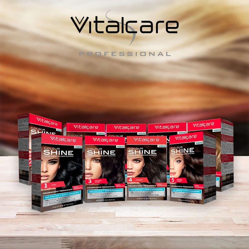 Vitalcare Colour Shine is the colour without ammonia, enriched with
