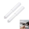 2 Pack White Toilet Paper Holder,Plastic Toilet Tissue Roll Holder