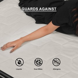 LOOMERIG Hypoallergenic Single Mattress Protector (90x190cm) - Extra Deep Fitted Quilted Mattress Protector for Comfortable Sleep