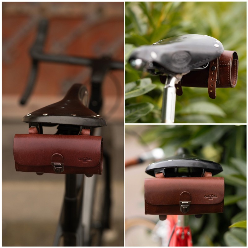 Gusti Fabrice P. Saddle Bag Leather Handlebar Bag Bicycle Bag