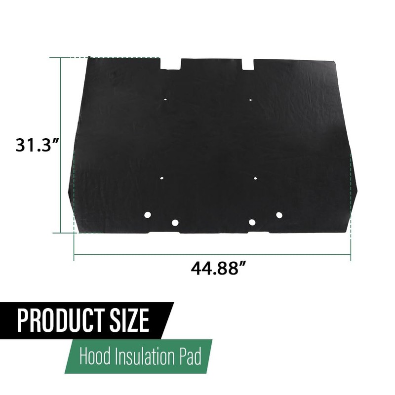 LQI Hood Insulation Pad 1/2" with Clips Heat Blanket Compatible