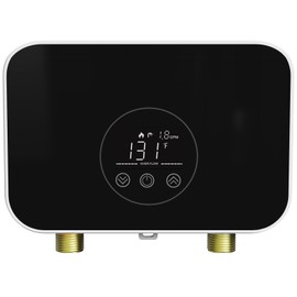 Electric Tankless Water Heater, 120V 5500W Under Sink Instant Small Hot Water Heater with Digital Touchscreen Display for Point of Use, RV, Kitchen, Bathroom Sink