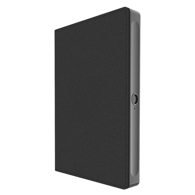 Fingerprint Lock USB Charging Security Leather Business Conference Notebook