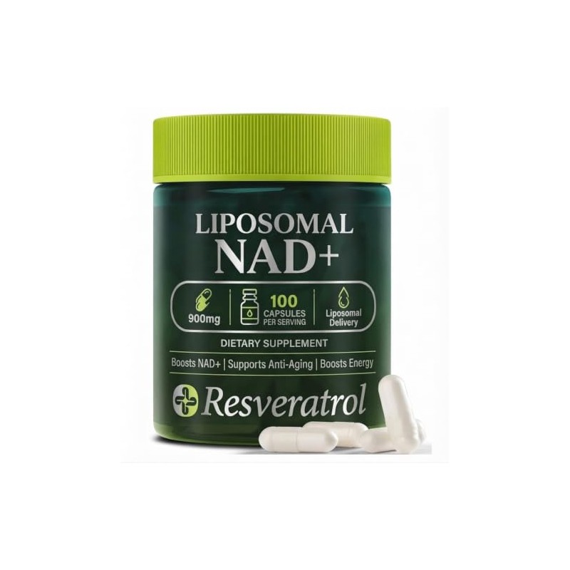 Suplemento NAD 100 capsulas Resveratrol Quecertin Energía y Vitalidad Adenine
