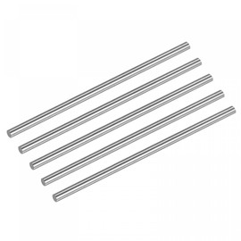 sourcing map Round Steel Rod, 3mm HSS 63-65 HRC Lathe Bar Stock Tool 80mm Long for Shaft Gear Drill Lathes Boring Machine Turning Miniature Axle 5Pcs