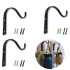 3 Pcs Hanging Basket Hooks, Brackets for Small Hanging Baskets