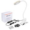 CeSunlight Clip Light, 8W Clamp Bed Lamp, Bedside Led Reading