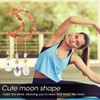 Moon Wind Chimes Bright Crystal Hanging Pendant Window Decoration for