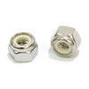 1/4"-20 Nylon Insert Lock Nut (100 Pieces) Stainless Steel Finish