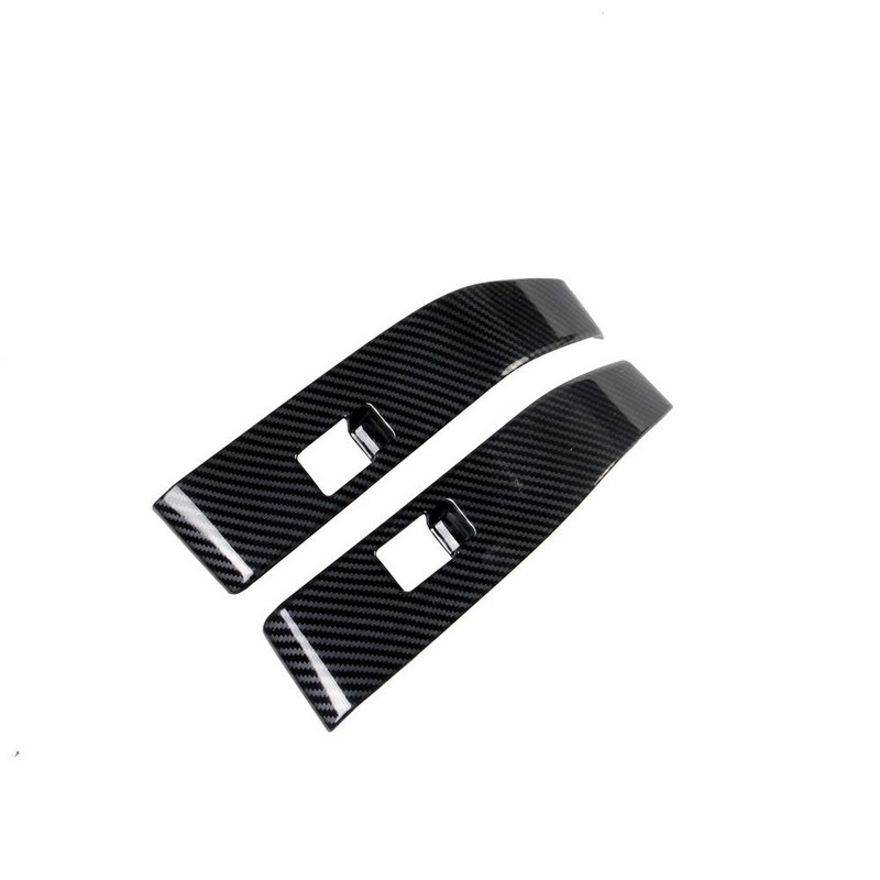 JSTOTRIM Crewcab Rear Doors 2pcs Carbon Fiber Look Interior Door