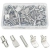 Sutemribor 85PCS Nickel Plated Shelf Bracket Pegs Cabinet Furniture Shelf Pins Support, 5 Styles