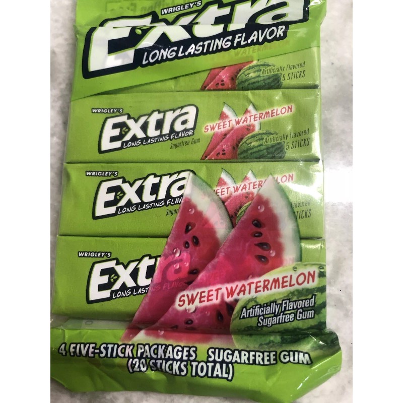 Wrigley Extra Long Lasting Sweet Watermelon Sugar free Gum