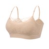 Coobie Seamless Lace Coverage Bra,Light Nude,Large