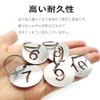 LIKENNY Door Number Tag (20mm/Stainless Steel) Key Number Tag Cloak