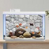 AWERT 48x18 inches White Stone Aquarium Background Rocky Fish Tank