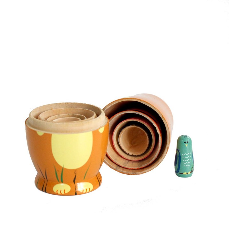 Gobus Wooden Nesting Doll Russian Nesting Dolls Sets for Home