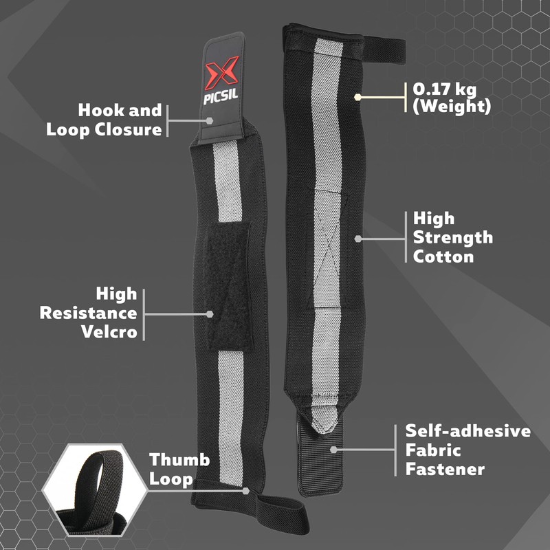 PICSIL Wrist Guards for Course Training, Strong Wrist Support with