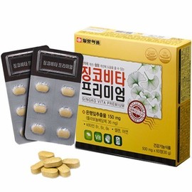 Ginkgo Vita 2 cans, 4 months, ginkgo leaf extract nutritional supplement / 징코비타 2통 4개월 은행잎추출물 영양제