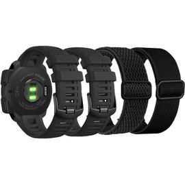 OTOPO Bands for Garmin Instinct/2 Solar Watch Band, 22mm Soft Nylon and Elastic Nylon Ultra-light Wristband Stretchy Replacement Strap Men Women for Garmin Instinct Tactical/Esports/Solar/Tide