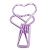 100 Pcs Binder Clips Hollow Heart Shape Strong Clamping Force