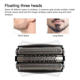 Series 7 2024 Upgraded 70B Black Shaver Foil & Cutter For Br-aun Pulsonic 7 series: 5693, 760CC, 9585, 9785, 5673 790CC, 9595, 9795, 5671, 790CC