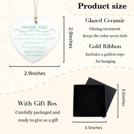 Hanging Ornament Ceramic Ornaments Gifts for Women Stocking Stuffers Thank You Gifts Teacher Appreciation Gifts for Dad Mom Gifts for Boyfriend Girlfriend Big Brother Gift