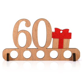 Giftota 60th Birthday Money Gift, Wood, Gift for 60th Birthday, Anniversary, Wooden Gifts, Gifts for Friends, Family