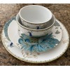 222 Fifth 4 piece 222 Fifth Peacock Garden Dinner Plate