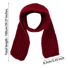 2pcs Winter Knitted Scarf for Dogs Warm Bandanas Christmas Holiday Decoration Scarf for Small Medium Large Dogs