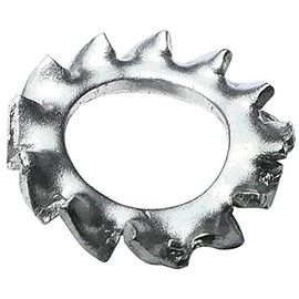 AERZETIX - C48812 – Set of 100 Serrated Washers – Toothed Washers – Washers – Locking Washer – M4 – Made of A2 Stainless Steel – DIN 6798