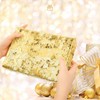tiosggd Gold Table Runner 11'' x 192'', Sequin Glitter Metallic