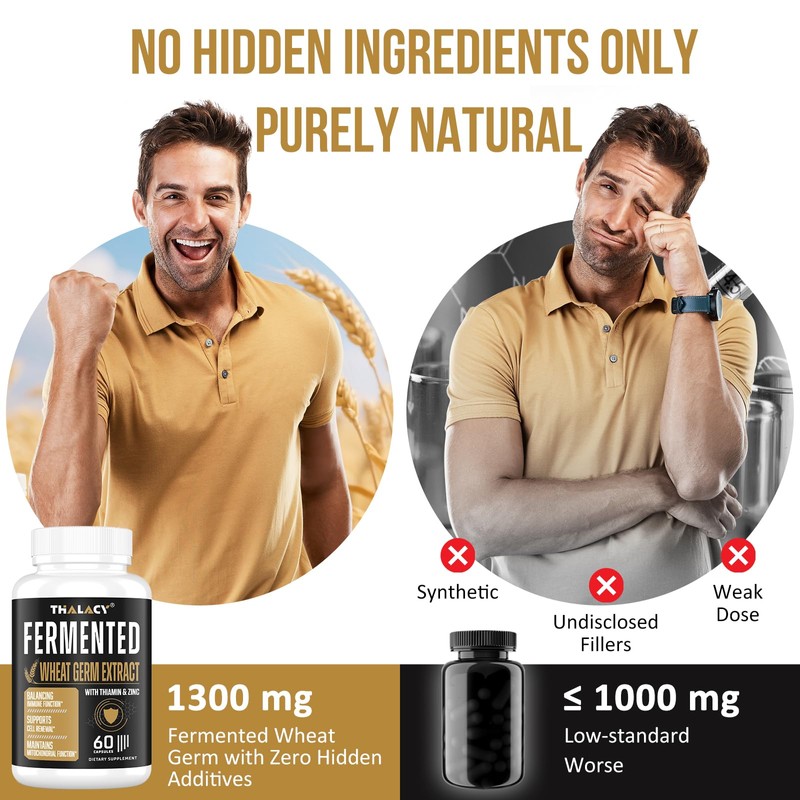Spermidine Supplements 13mg - 1300mg Wheat Germ Extract Capsules Potent