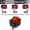 MKBKLLJY 4PCS Rocker Toggle Switch AC 16A 250V/20A 125V DPDT
