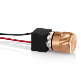 12 Volt DC Dimmer for LED, Halogen, Incandescent - RV, Auto, Truck, Marine, and Strip Lighting - Long Shaft - Gold