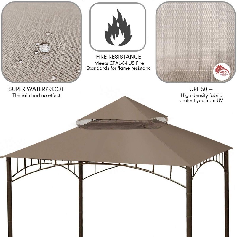 Ontheway Replacement Canopy roof, Model L-GZ136PST for Target Madaga Gazebo