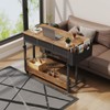Rolling Standing Desk Adjustable Height with Drawers on Wheels, 40