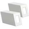 BESTTEN (50 Pack) USWP4 Matte White Screwless Switch Plate, 1-Gang